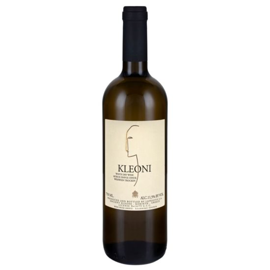 Greckie wino Lafkiotis Kleoni White Dry, Rhoditis, białe, wytrawne