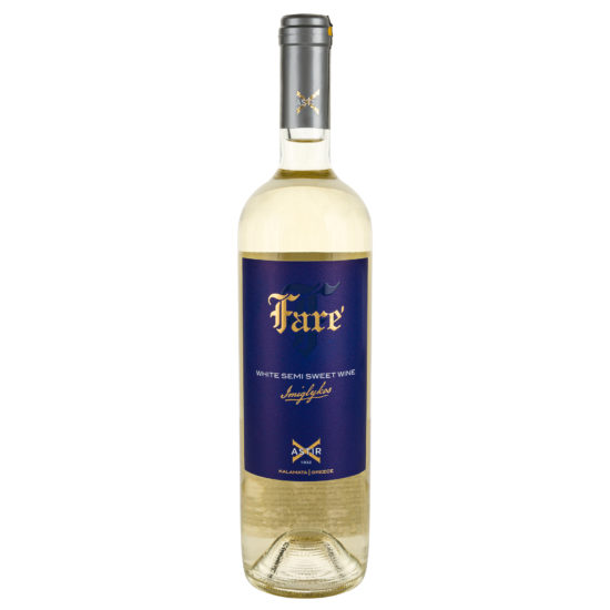Wino greckie Imiglykos Fare, białe, półsłodkie