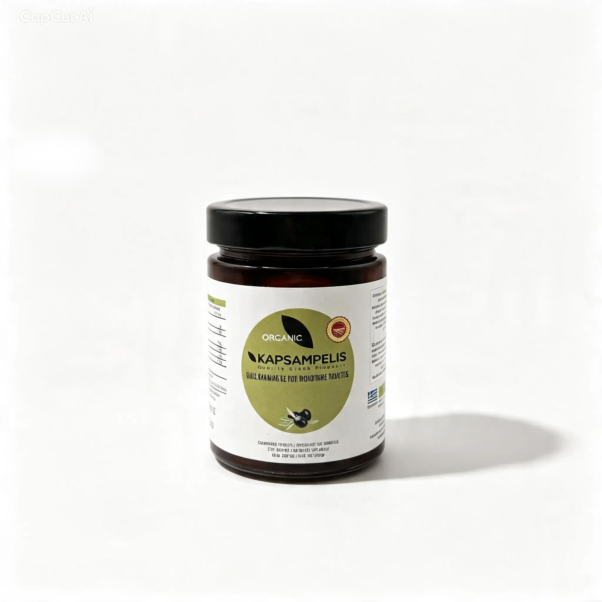 Czarne oliwki Kalamon z Grecji organiczne z pestką 200 g